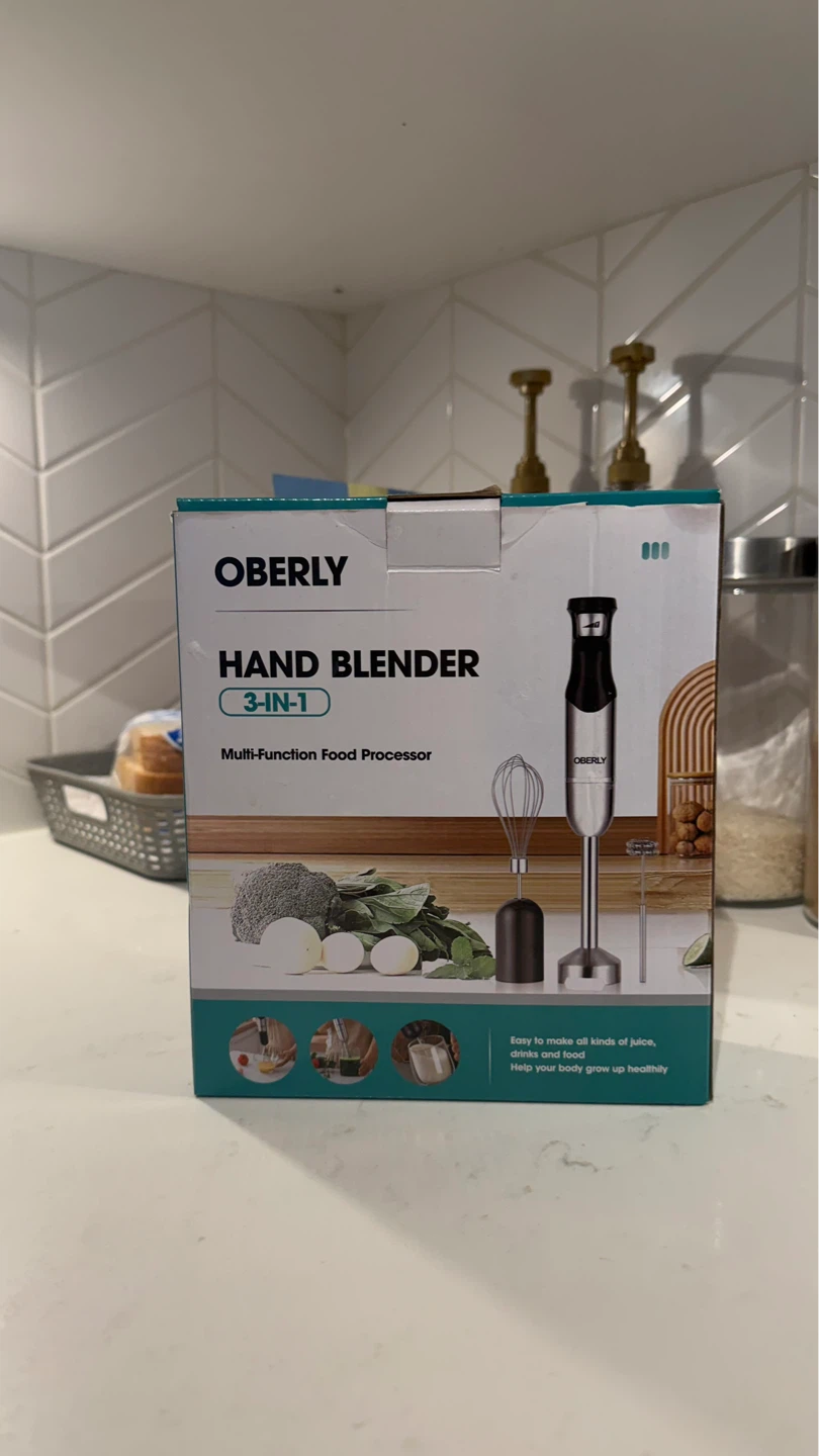 Oberly 3-in-1 Hand Blender and Food Processor