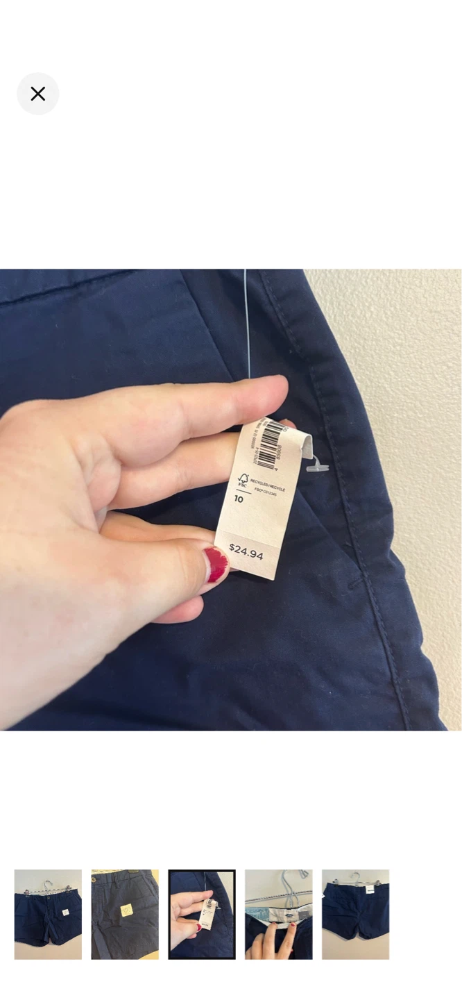 Old Navy Women's Navy Shorts Size 10 - photo 3
