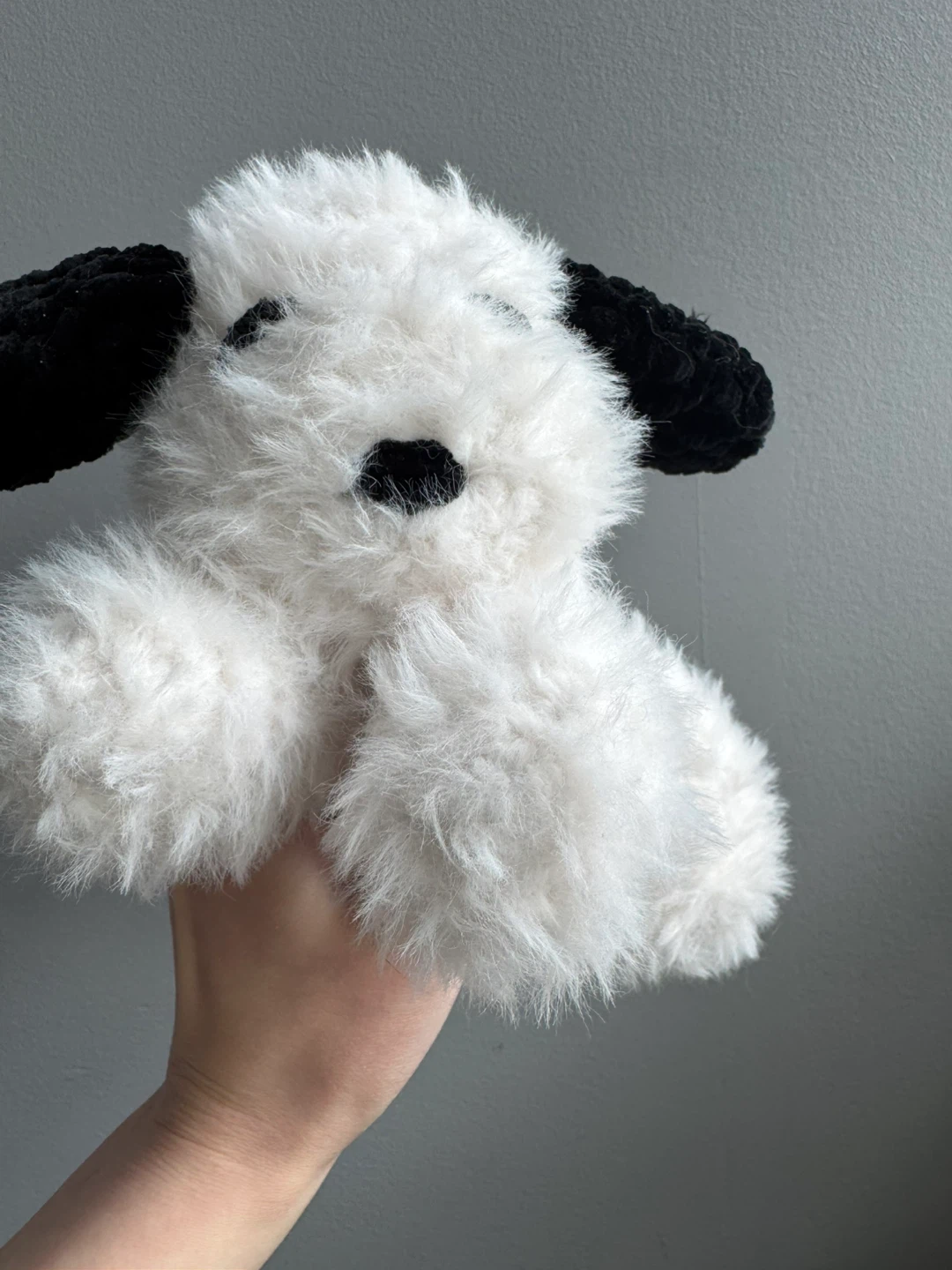 Plush Fur Snoopy Handmade Stuffed Animal Toy - photo 2