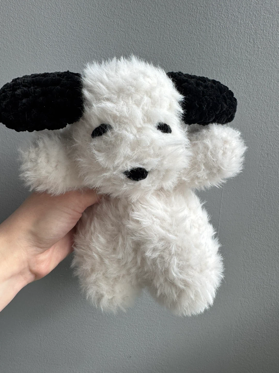 Plush Fur Snoopy Handmade Stuffed Animal Toy