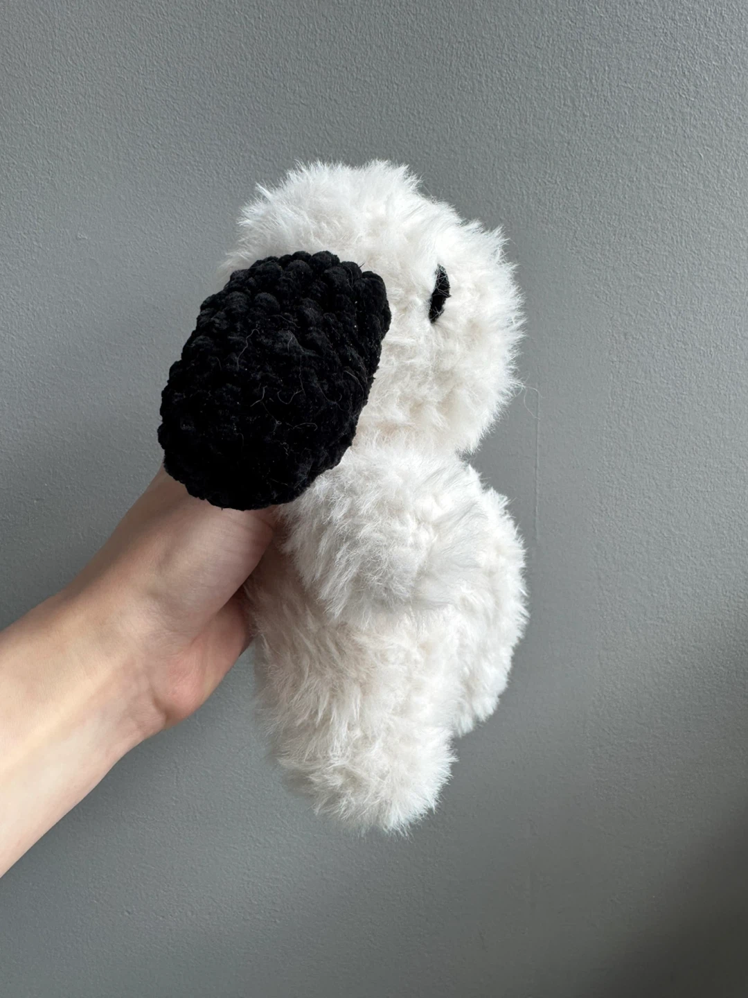 Plush Fur Snoopy Handmade Stuffed Animal Toy - photo 3