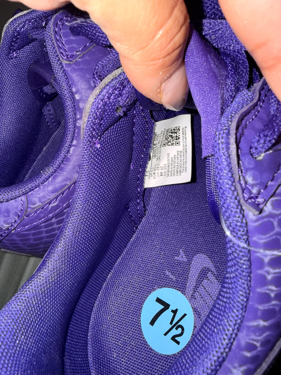 Nike Air Force 1 Low 'Purple Mamba' Lakers Kobe Bryant Sneakers - photo 5