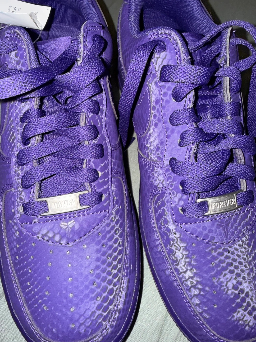 Nike Air Force 1 Low 'Purple Mamba' Lakers Kobe Bryant Sneakers - photo 4