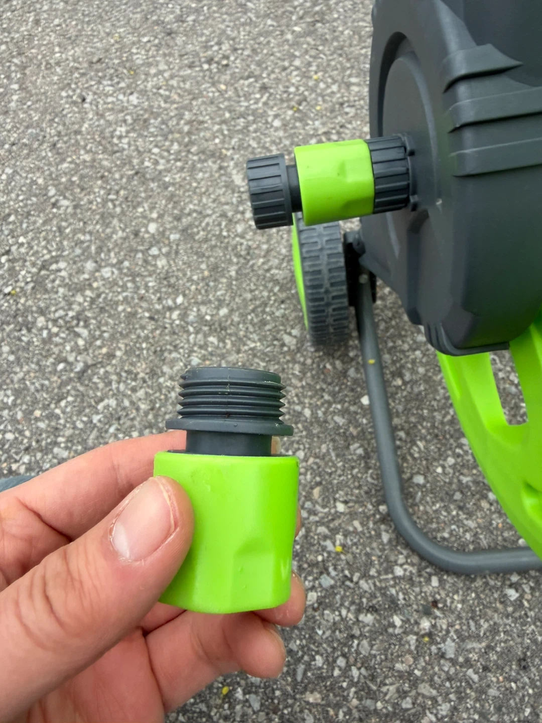 Green Garden Hose Reel Cart - photo 4