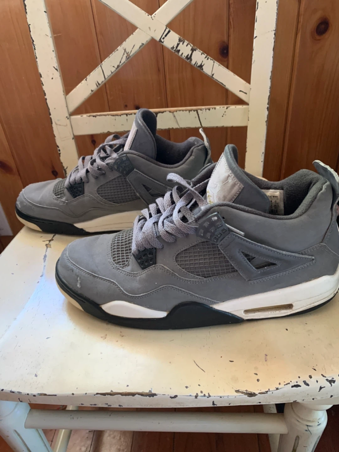 Air Jordan 4 "Flight" Grey Shoes - photo 3