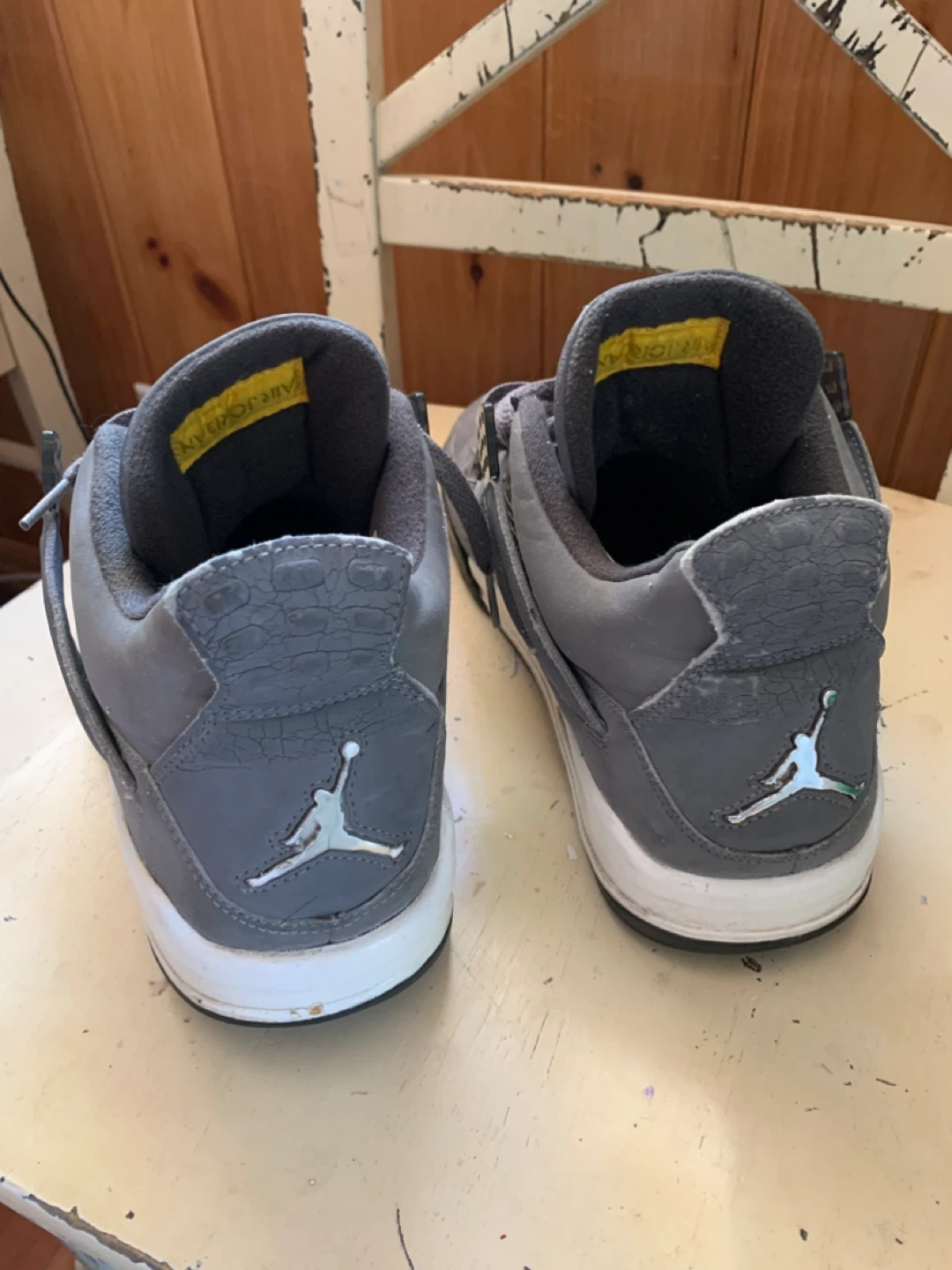 Air Jordan 4 "Flight" Grey Shoes - photo 2