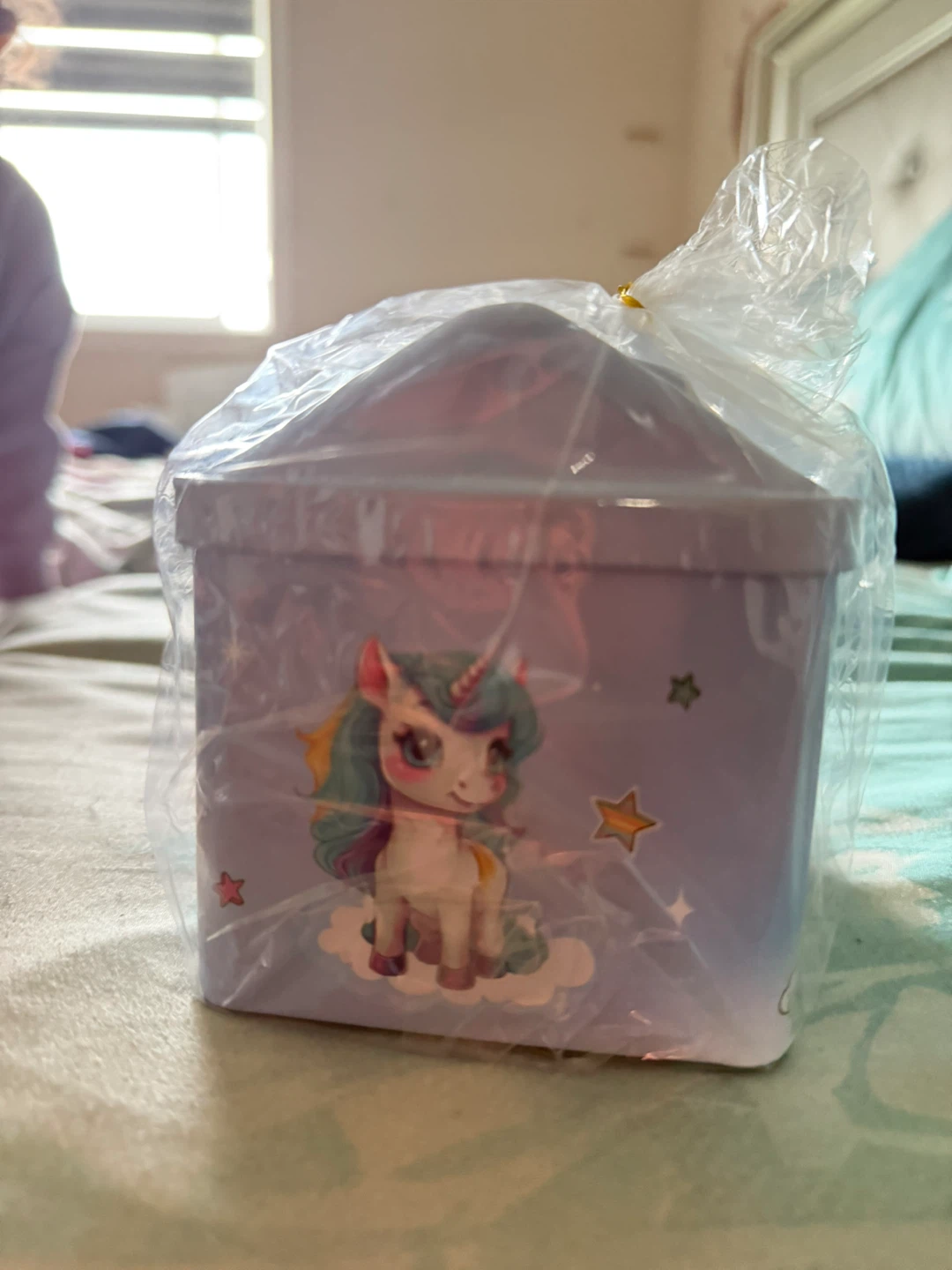 Unicorn Piggy Bank with Lock and Key - photo 3