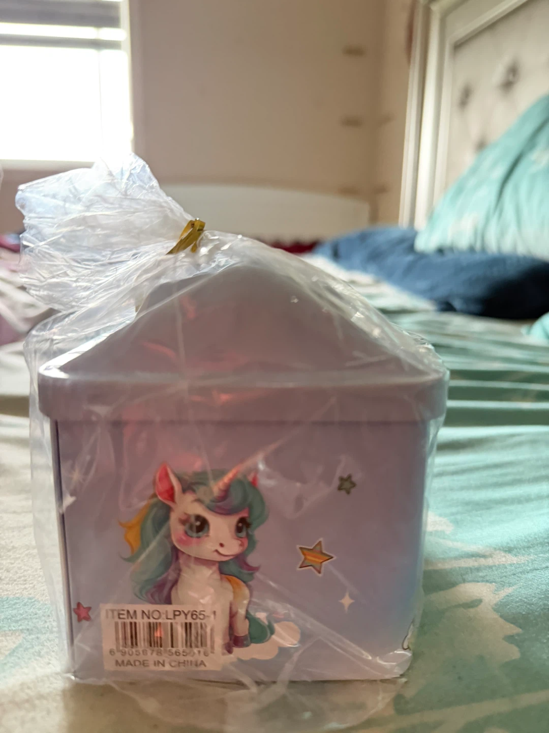 Unicorn Piggy Bank with Lock and Key - photo 5