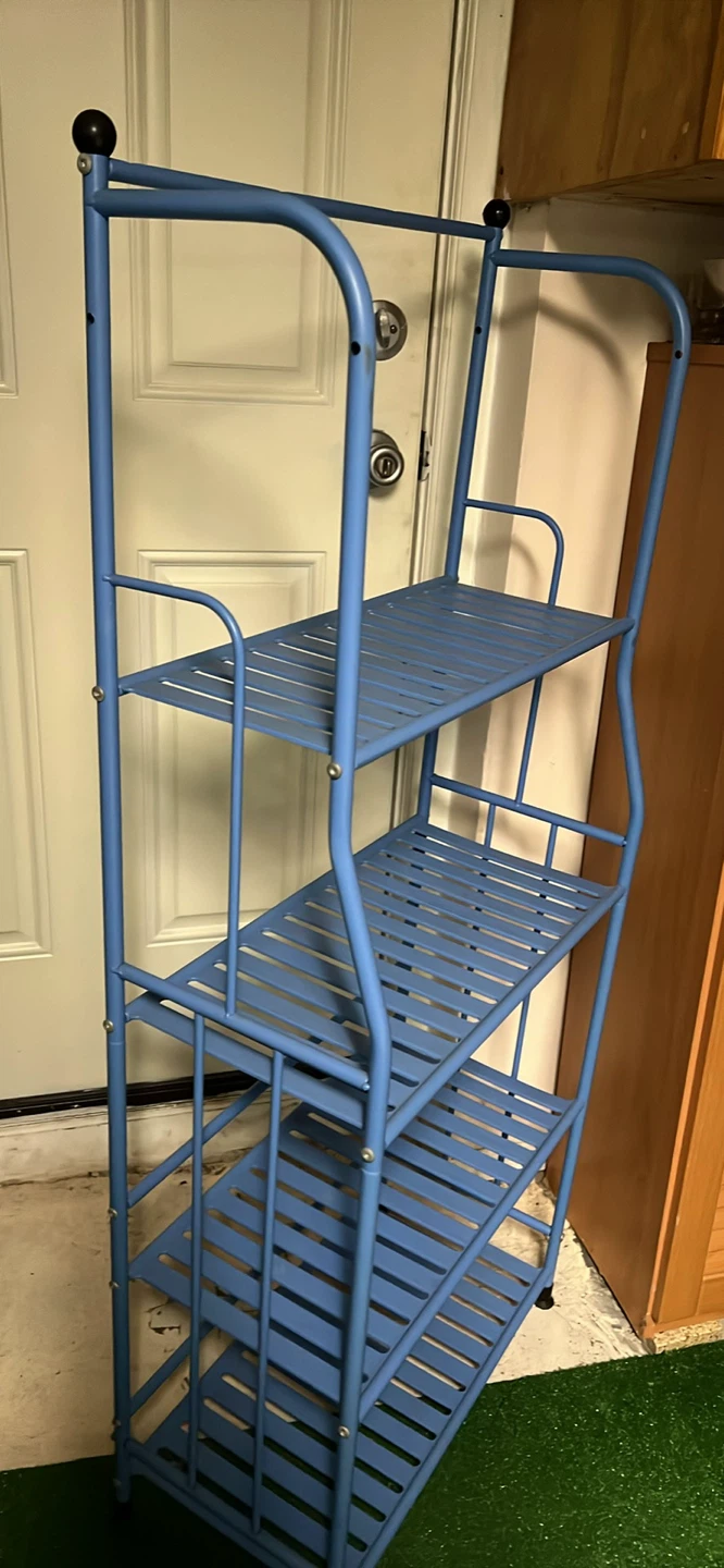 Blue 4-Tier Ladder Shelf - photo 2