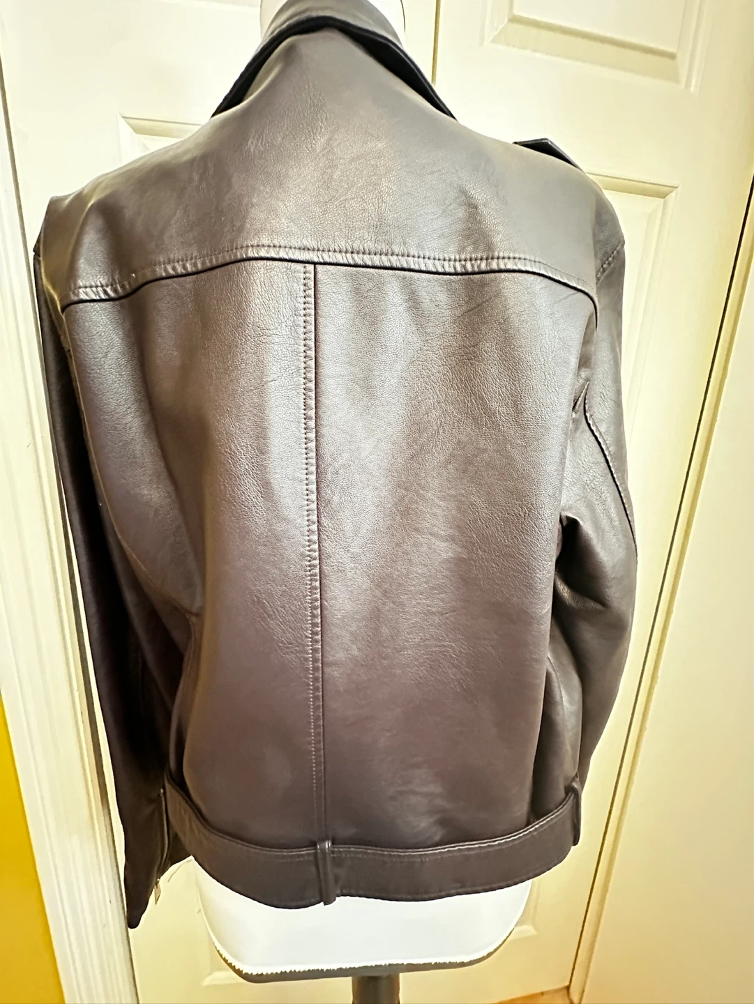 Levi Strauss & Co. Brown Faux Leather Biker Jacket - photo 5