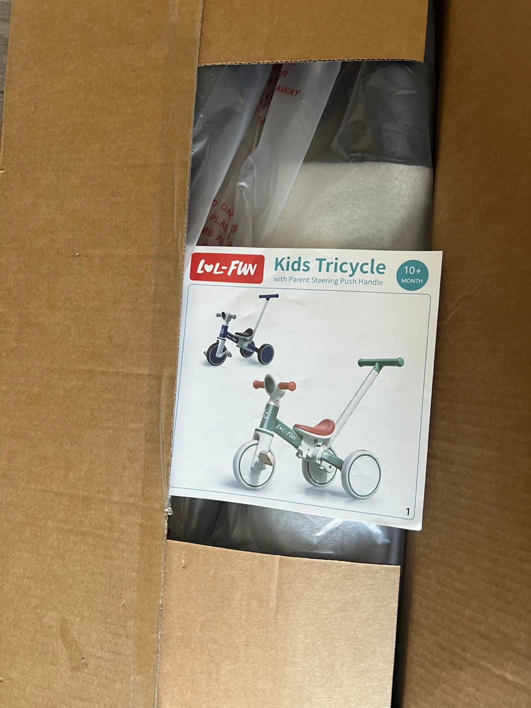 Kids 5 in 1 Tricycle with Parent Steering Push Handle - photo 2