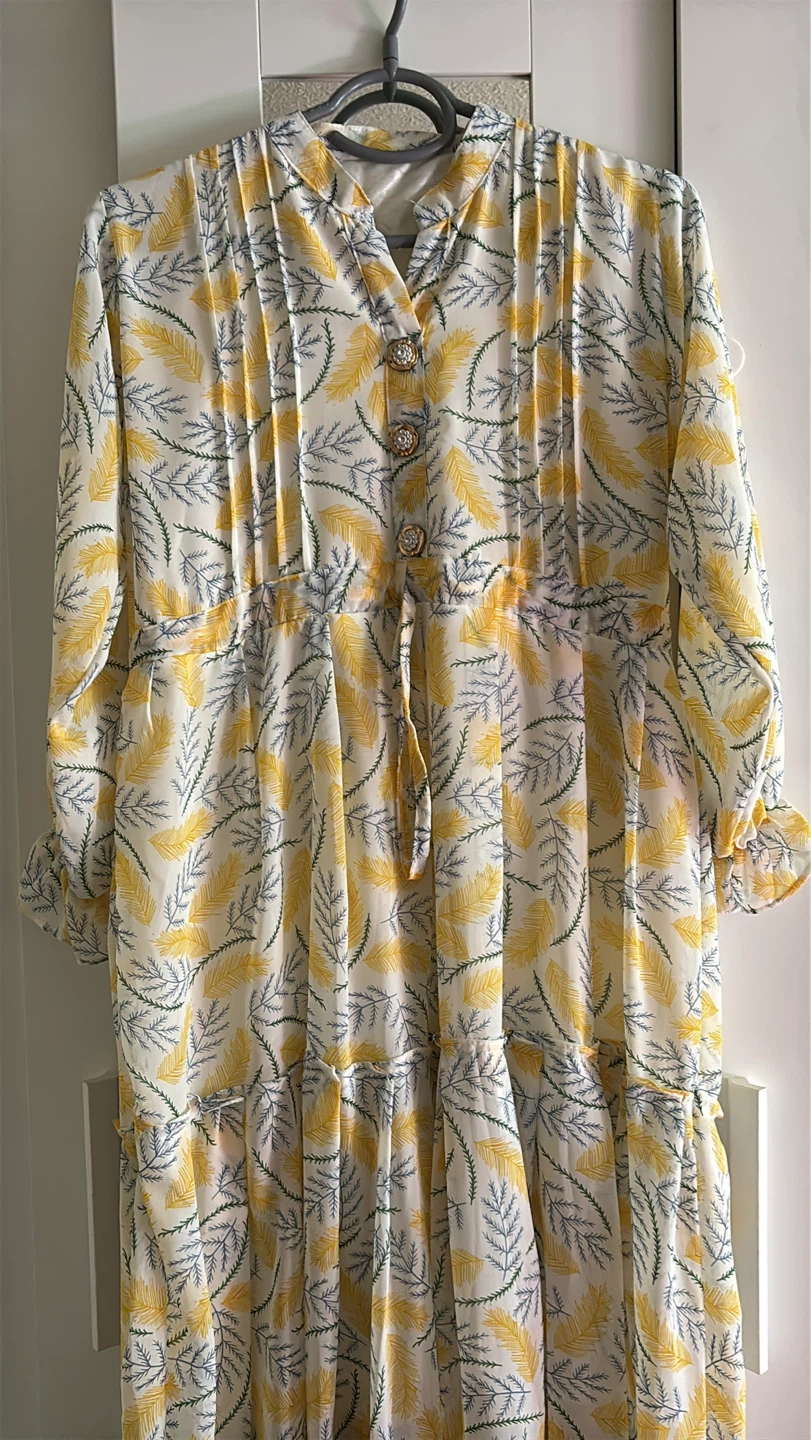 Women's Long Sleeve Tiered Maxi Dress