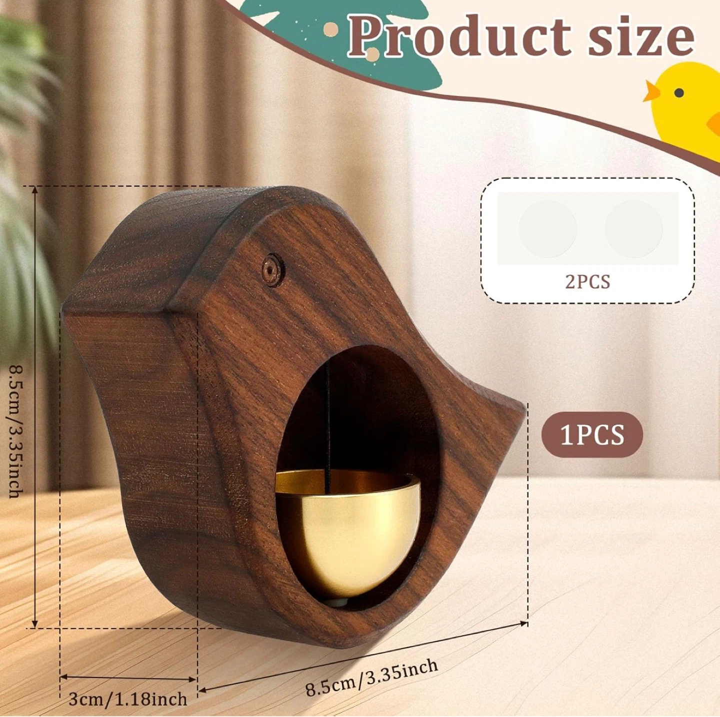 Little Bird Wooden Doorbell - photo 2