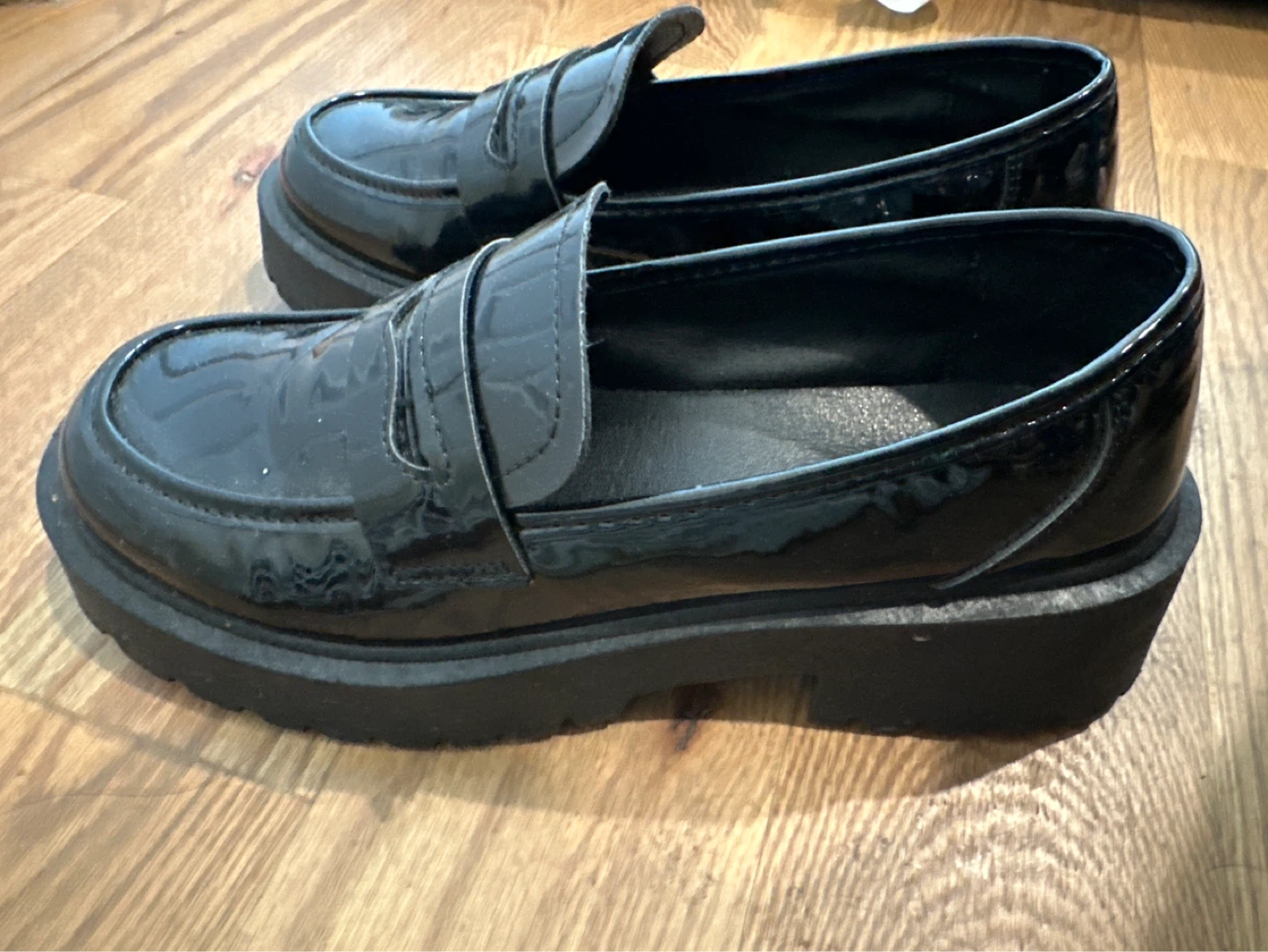 Black Platform Loafers - photo 2