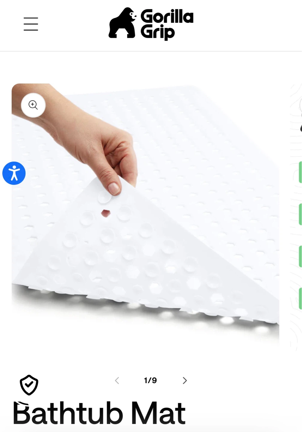 Anti slip bath mat