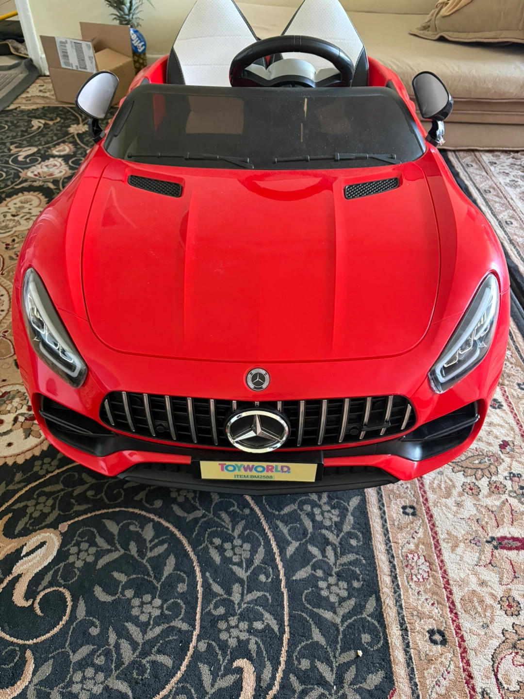 Red Mercedes-Benz Ride-On Car for Kids