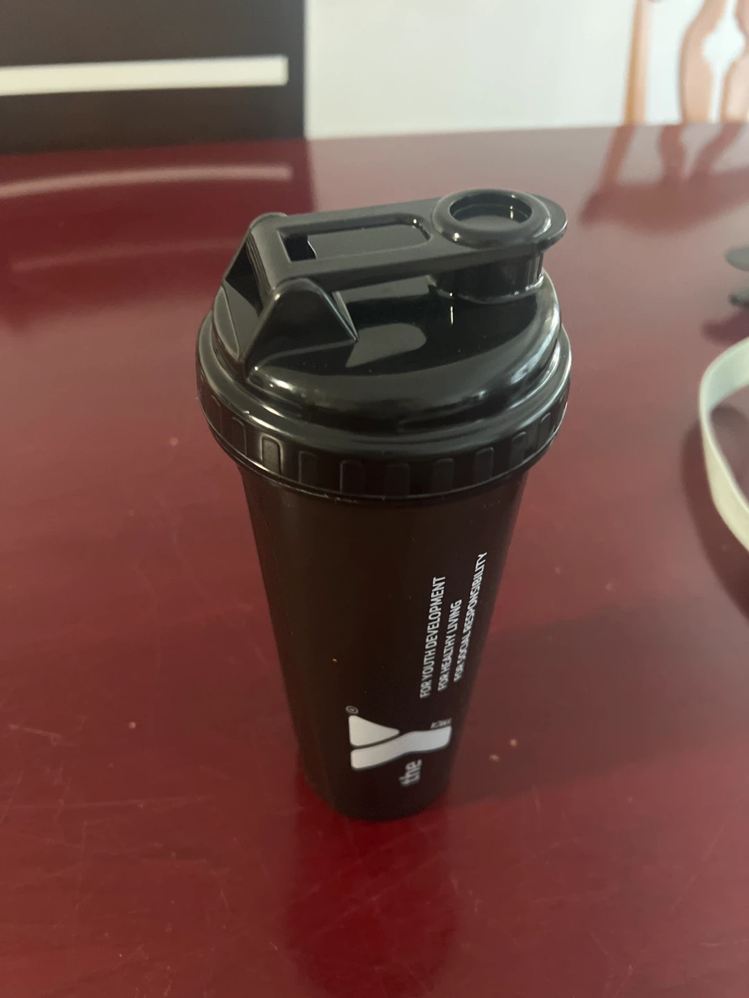 YMCA Black Shaker Bottle