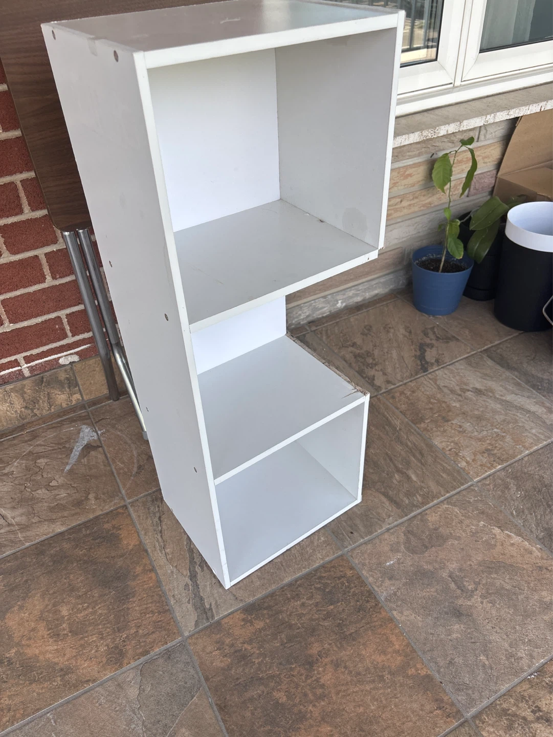 White Storage Shelf Unit - photo 2
