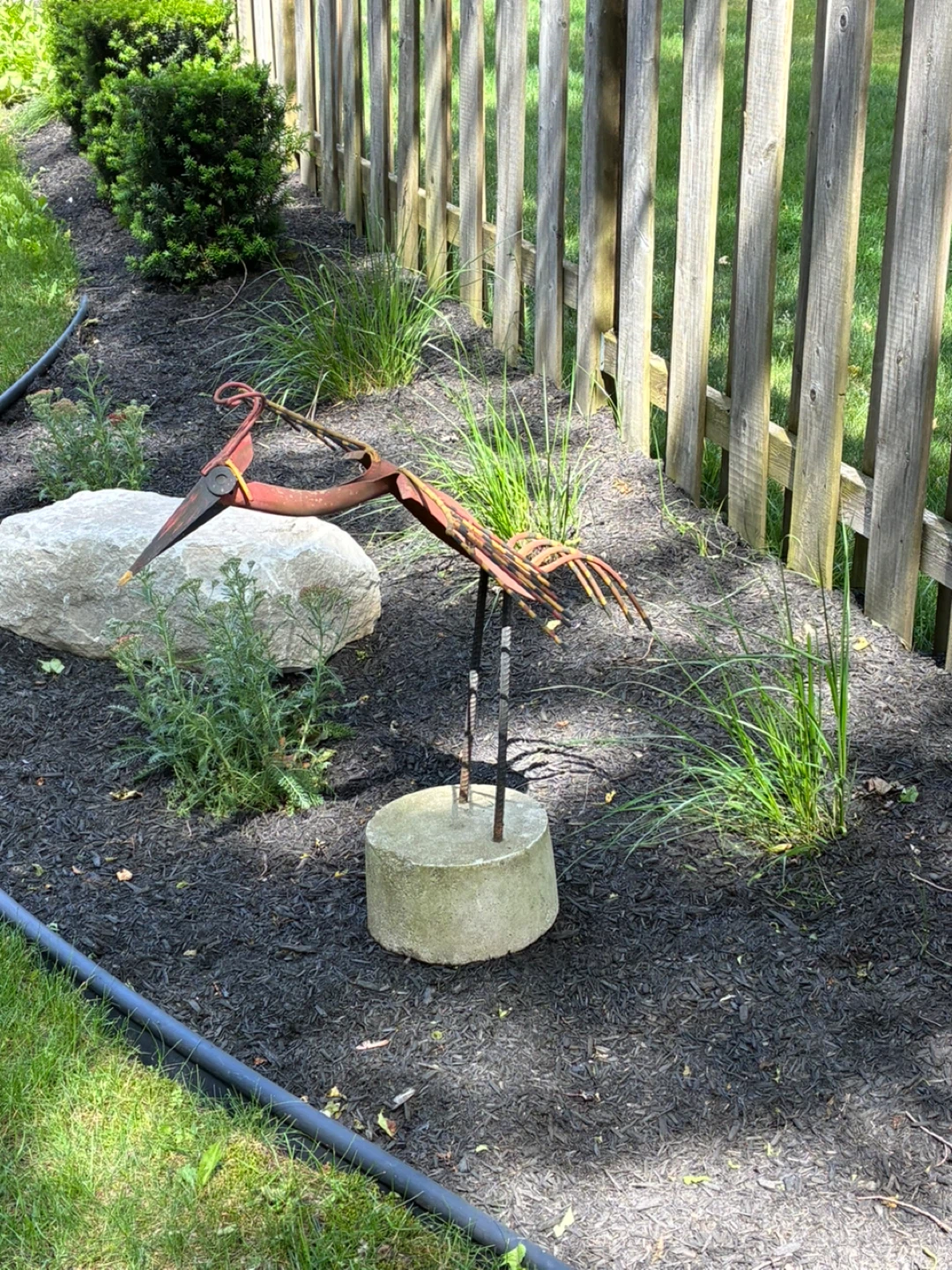 Decorative Metal Bird Garden Sculpture - photo 3