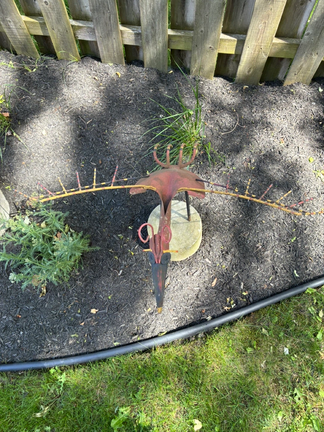 Decorative Metal Bird Garden Sculpture - photo 2