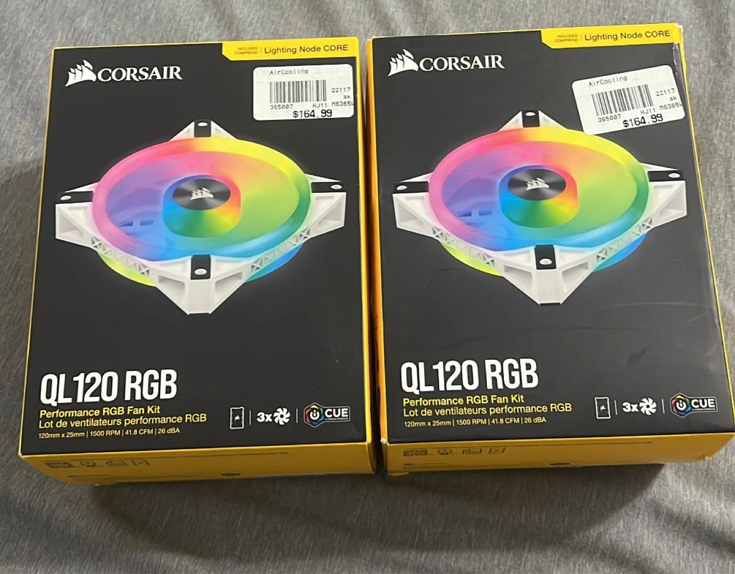 Corsair QL120 RGB Performance RGB Fan Kit (3x Fans) - photo 2