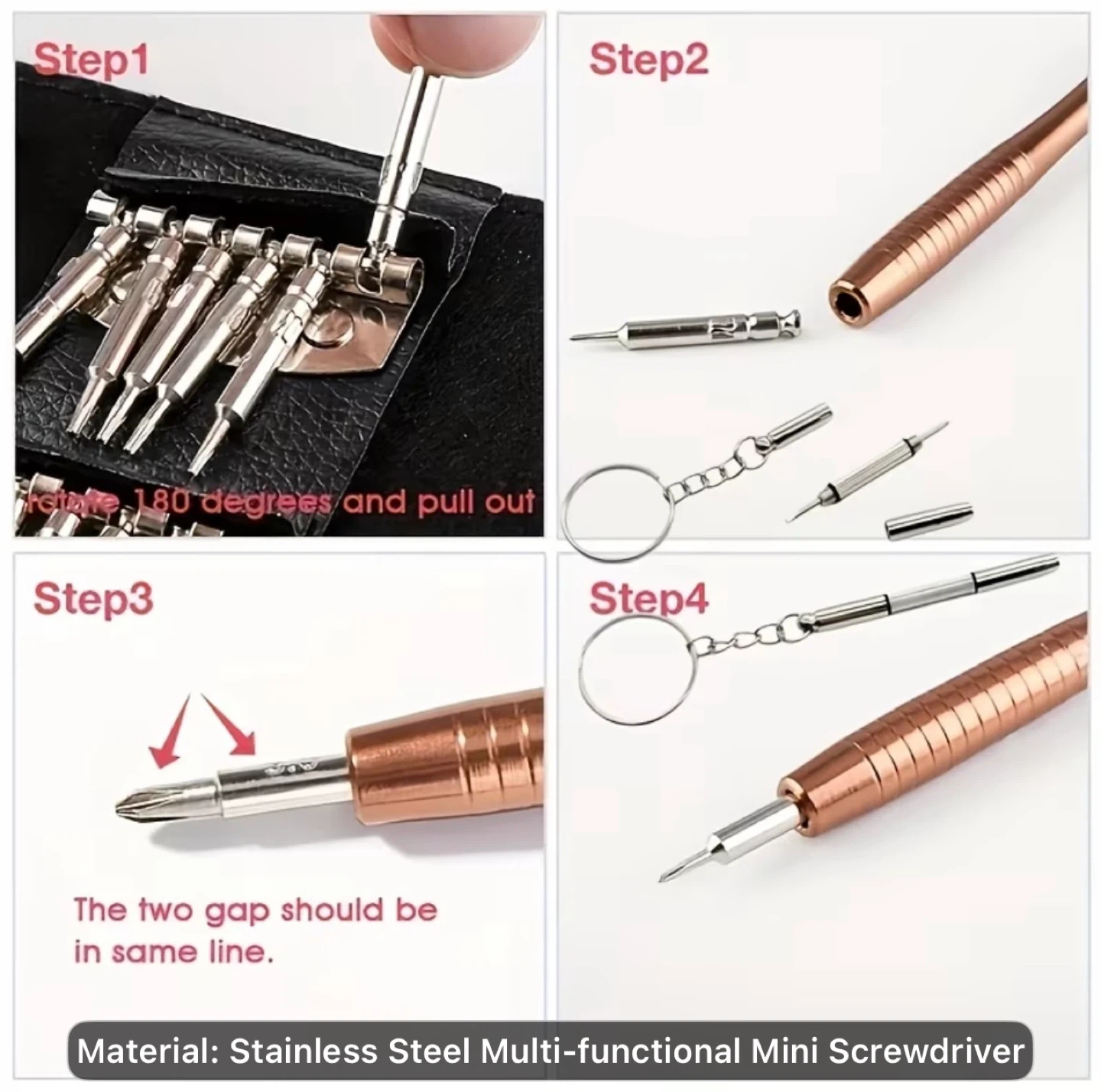 1pc Screwdriver, Multi-Functional Repair Tool - photo 4