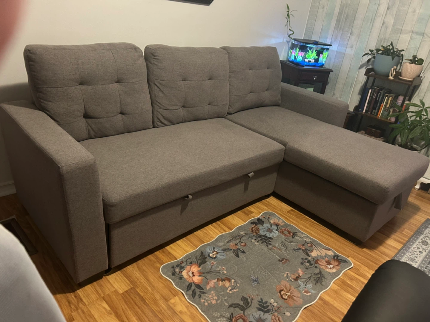 Grey Sectional Sofa Bed - photo 2