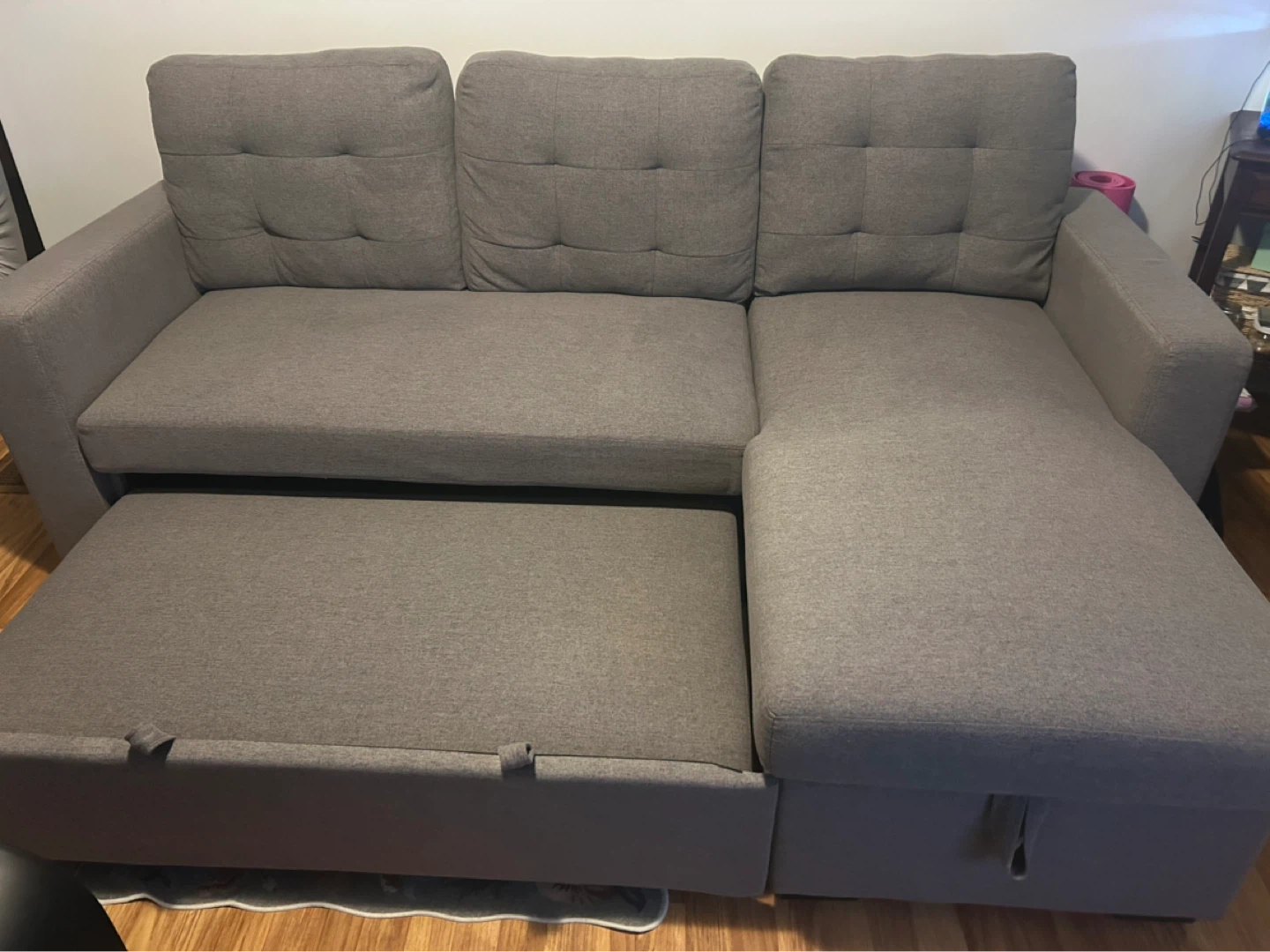 Grey Sectional Sofa Bed - photo 4