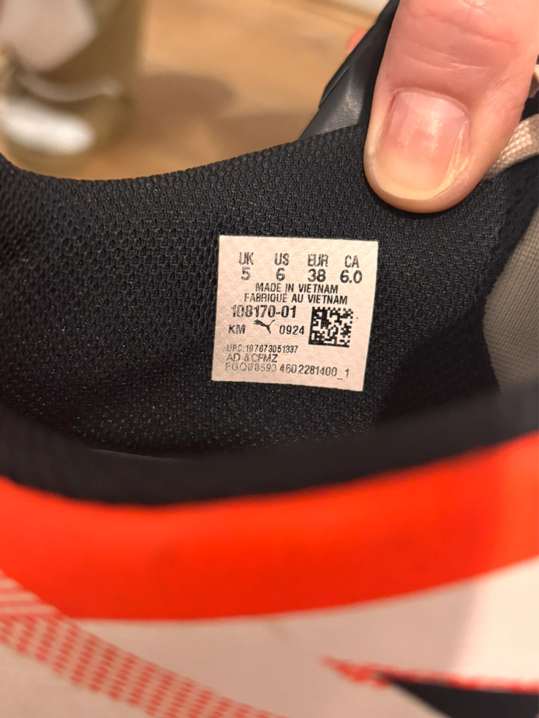 Puma White and Orange Soccer Cleats - photo 3