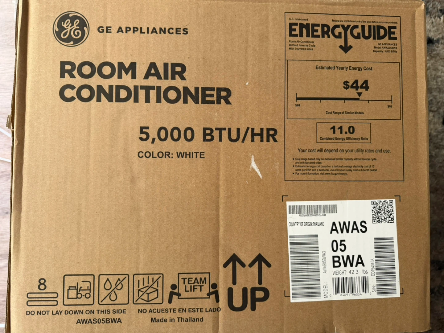 GE Appliances 5,000 BTU/HR Room Air Conditioner White - photo 3