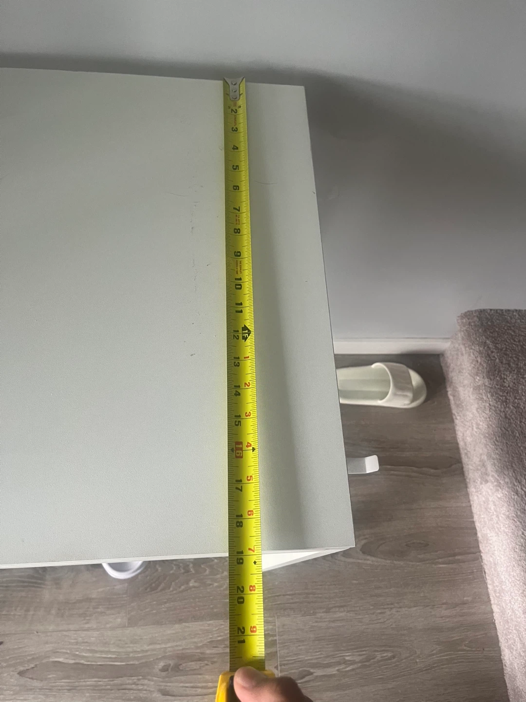 White Computer Desk with Side Shelves - photo 2