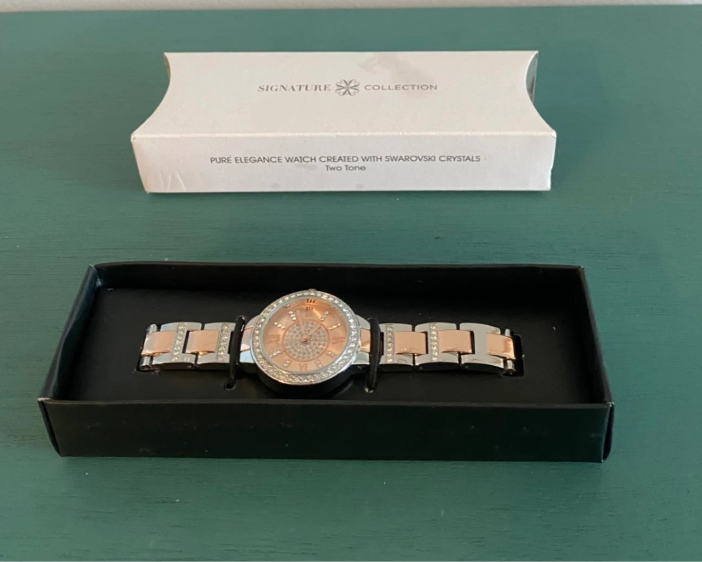 New Signature Collection Two Tone Watch with Swarovski Crystals - photo 2