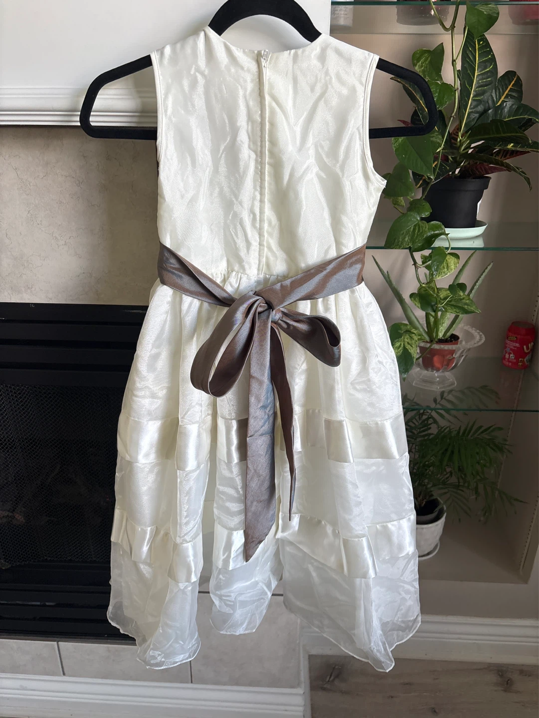 Girls White Dress with Sash - photo 3