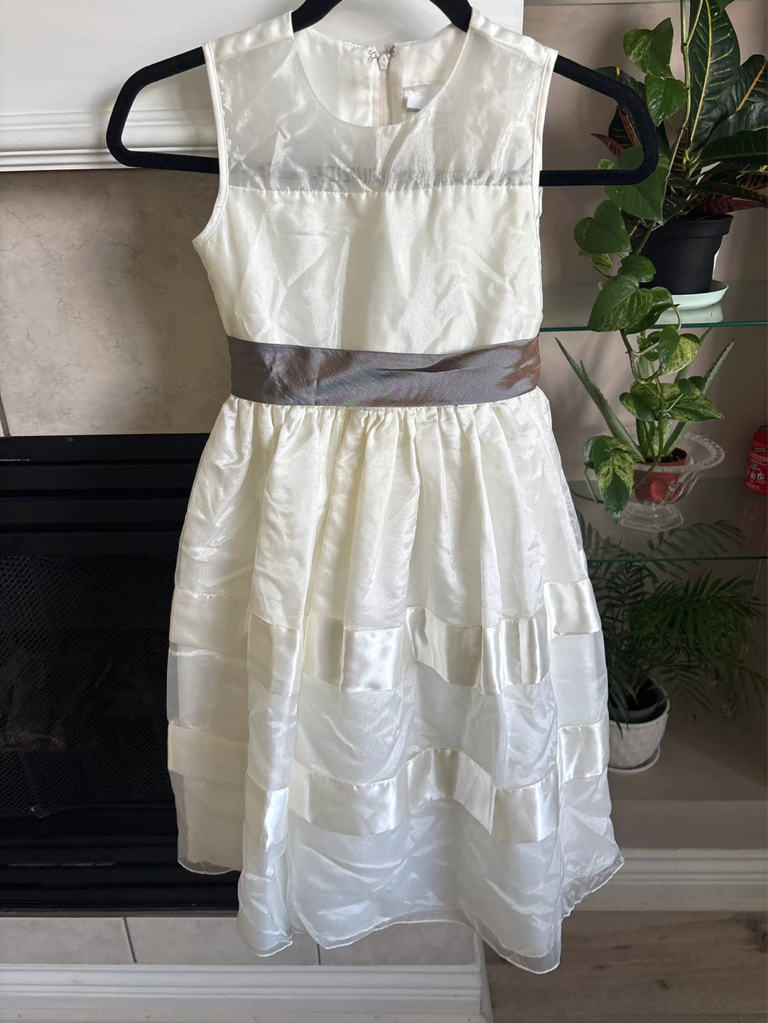 Girls White Dress with Sash - photo 5