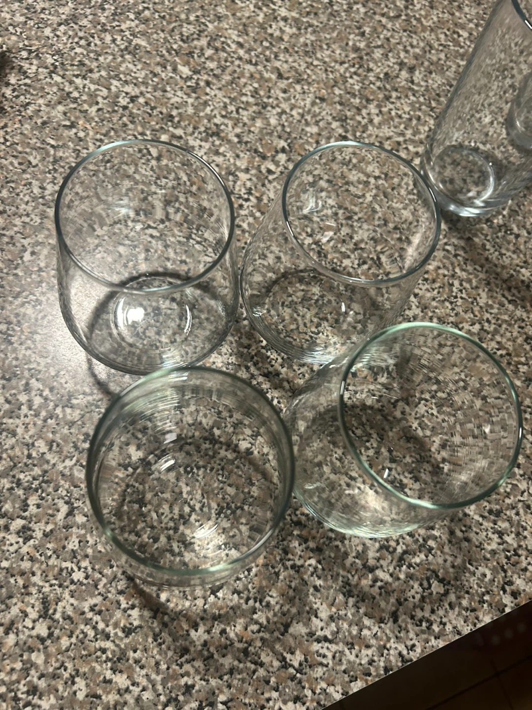 Set of 4 Clear Stemless Wine Glasses - photo 2