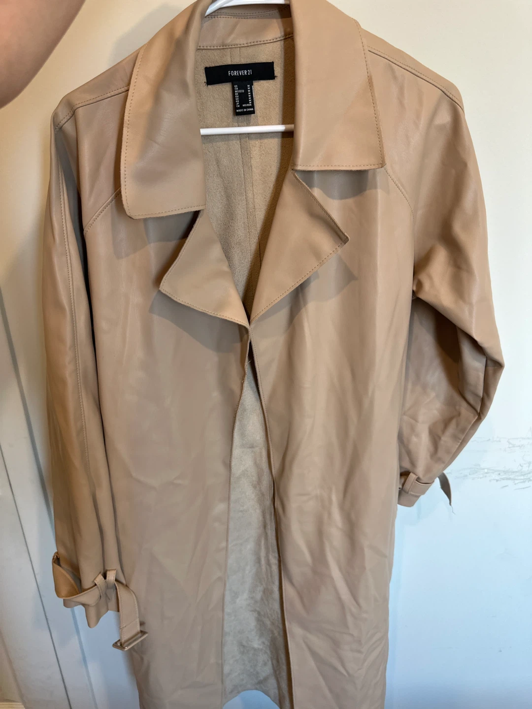 Forever 21 Faux Leather Trench Coat - photo 3