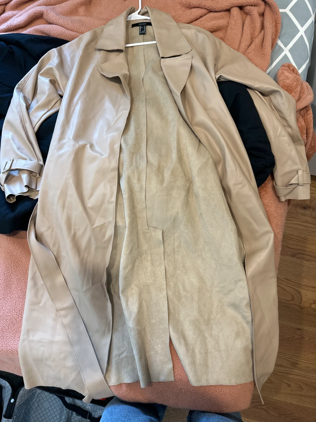 Forever 21 Faux Leather Trench Coat - photo 2