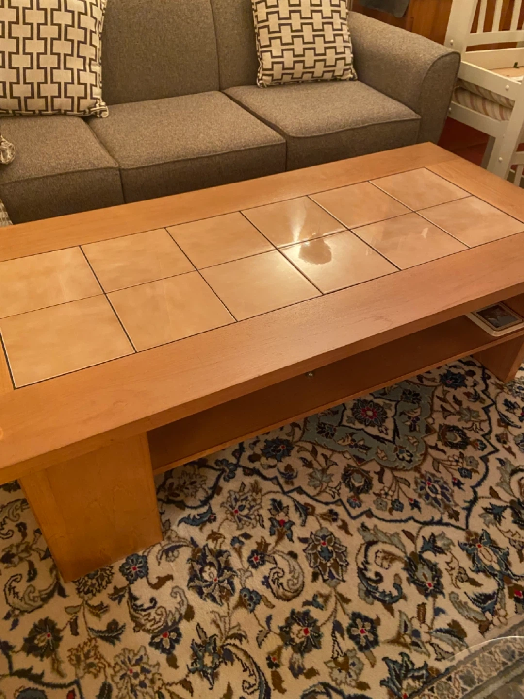 Teak wood Coffee table and two matching side tables - photo 3
