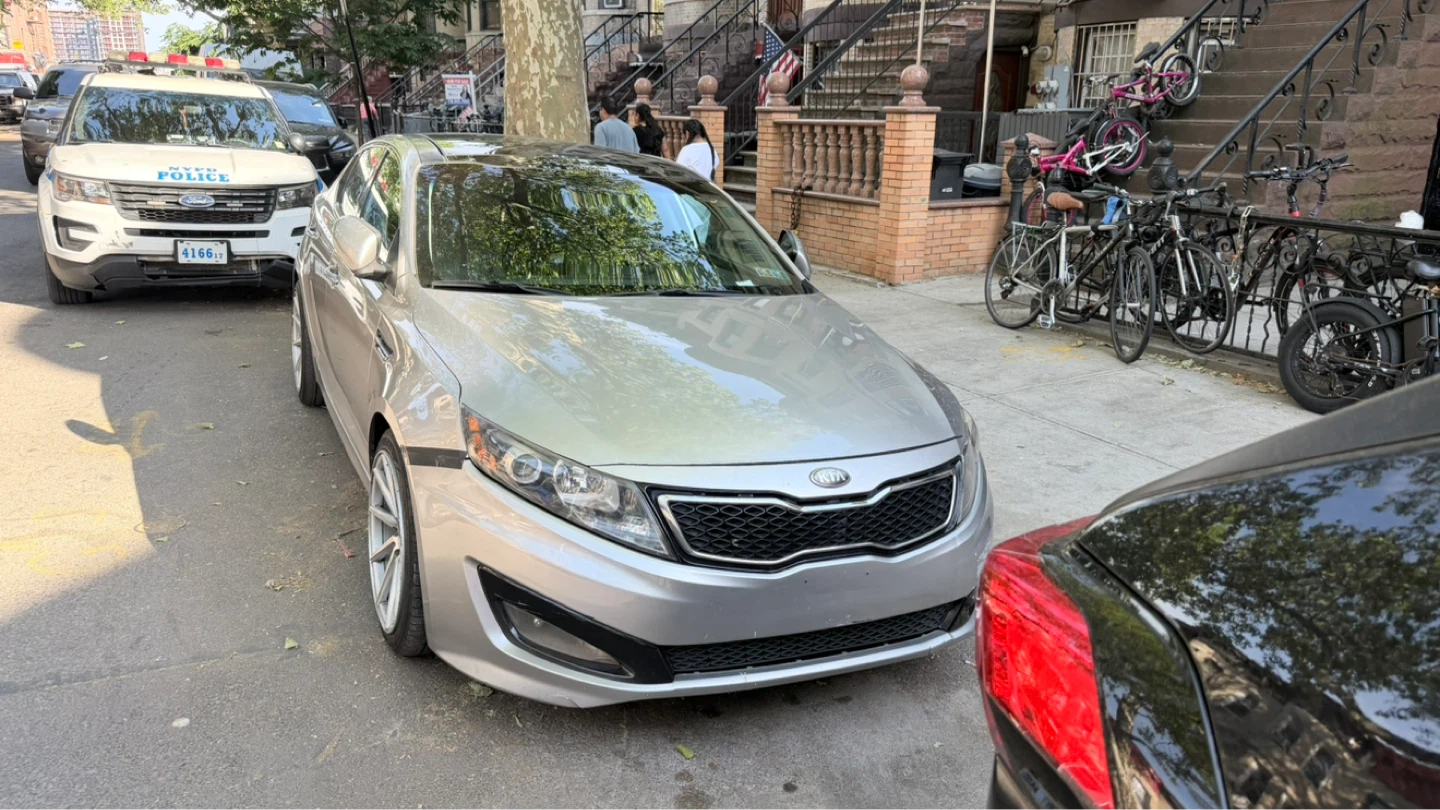 Silver Kia Optima SX