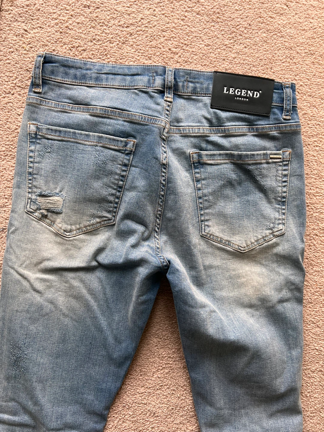 LEGEND London Distressed Skinny Jeans Size W32 L30 - photo 4