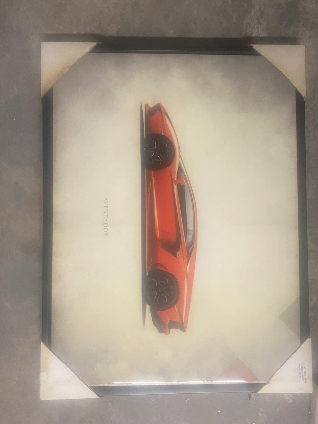 Framed Lamborghini Aventador Wall Art