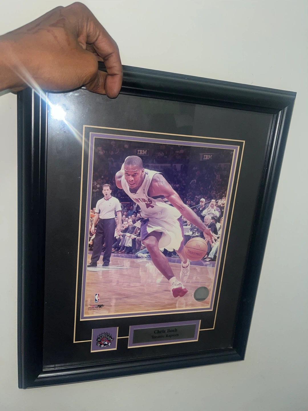 Framed Chris Bosh Toronto Raptors Photo