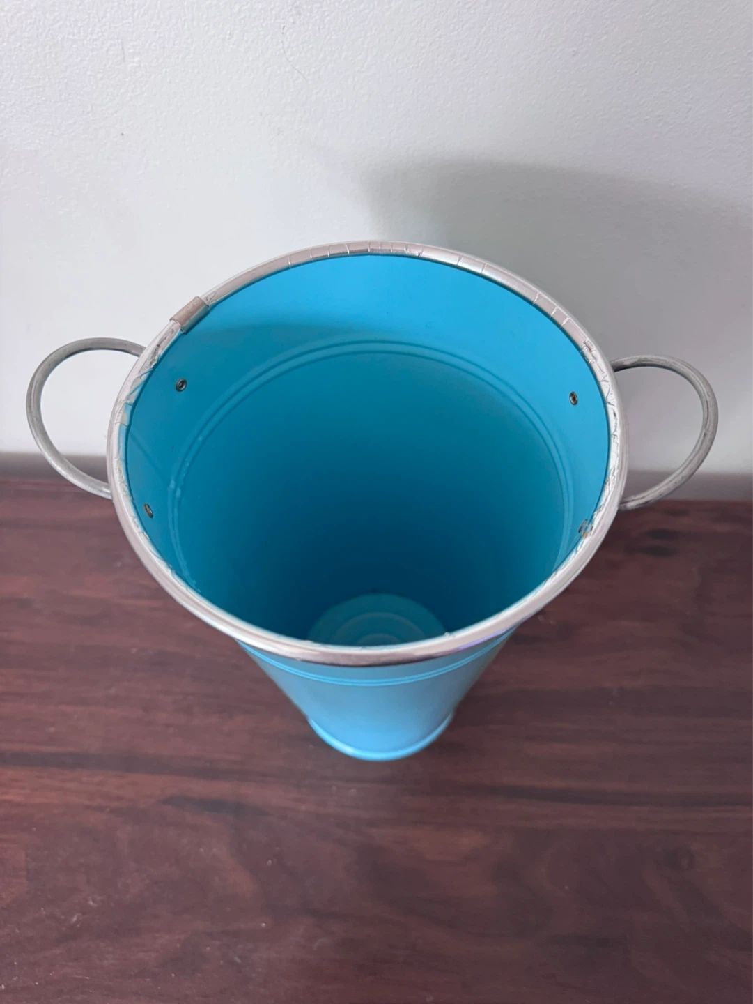 Blue Metal Pail with Handles - photo 2