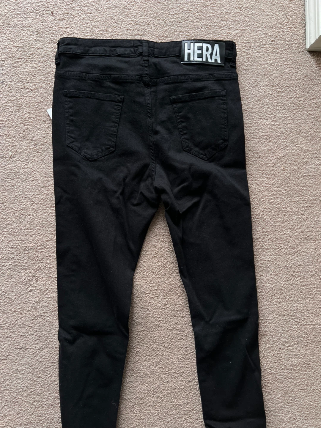 HERA London Spray On Ripped & Repaired Black Jeans Size 30R - photo 2