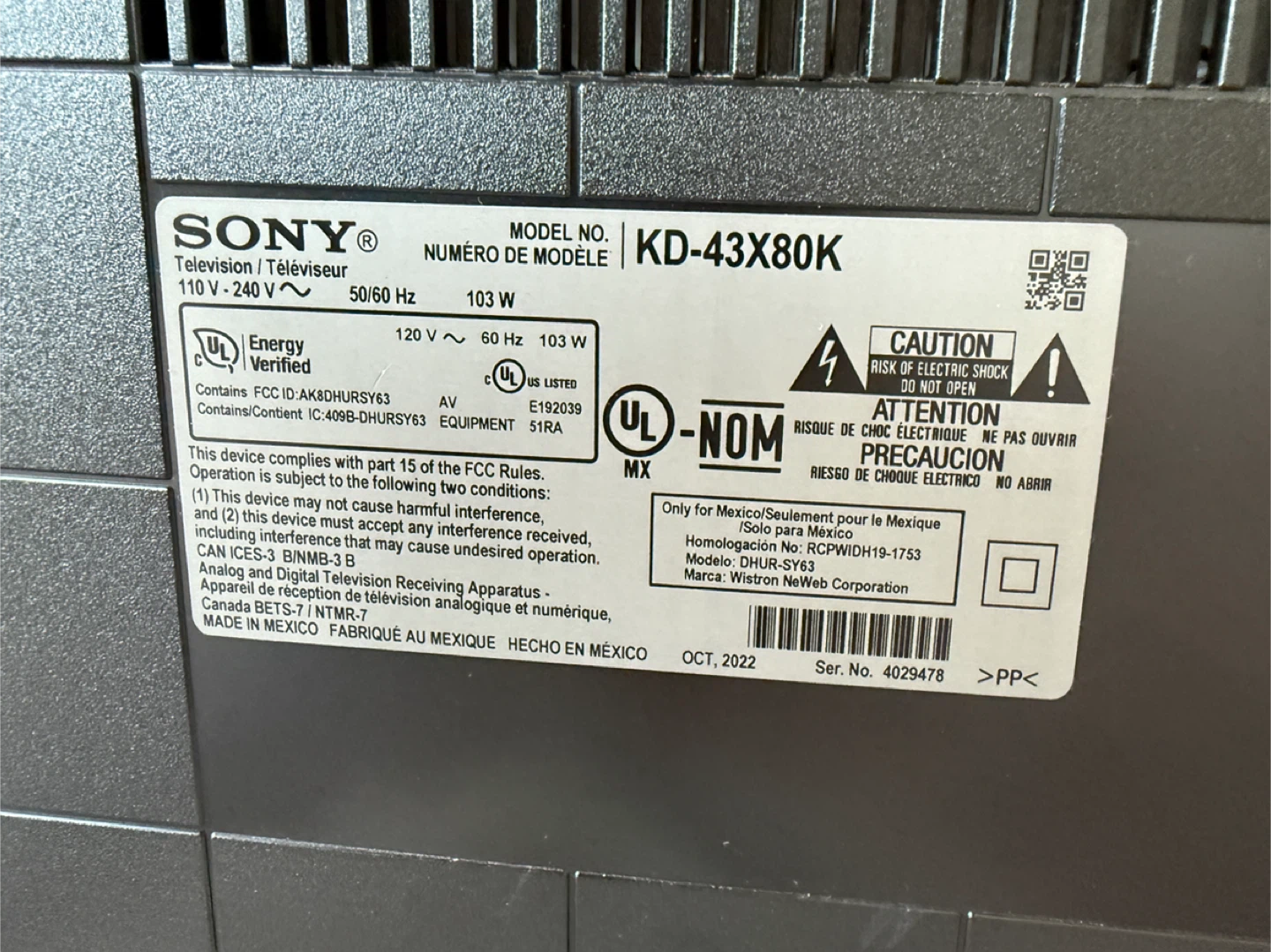 Sony 43” 4K UHD Smart TV - photo 4