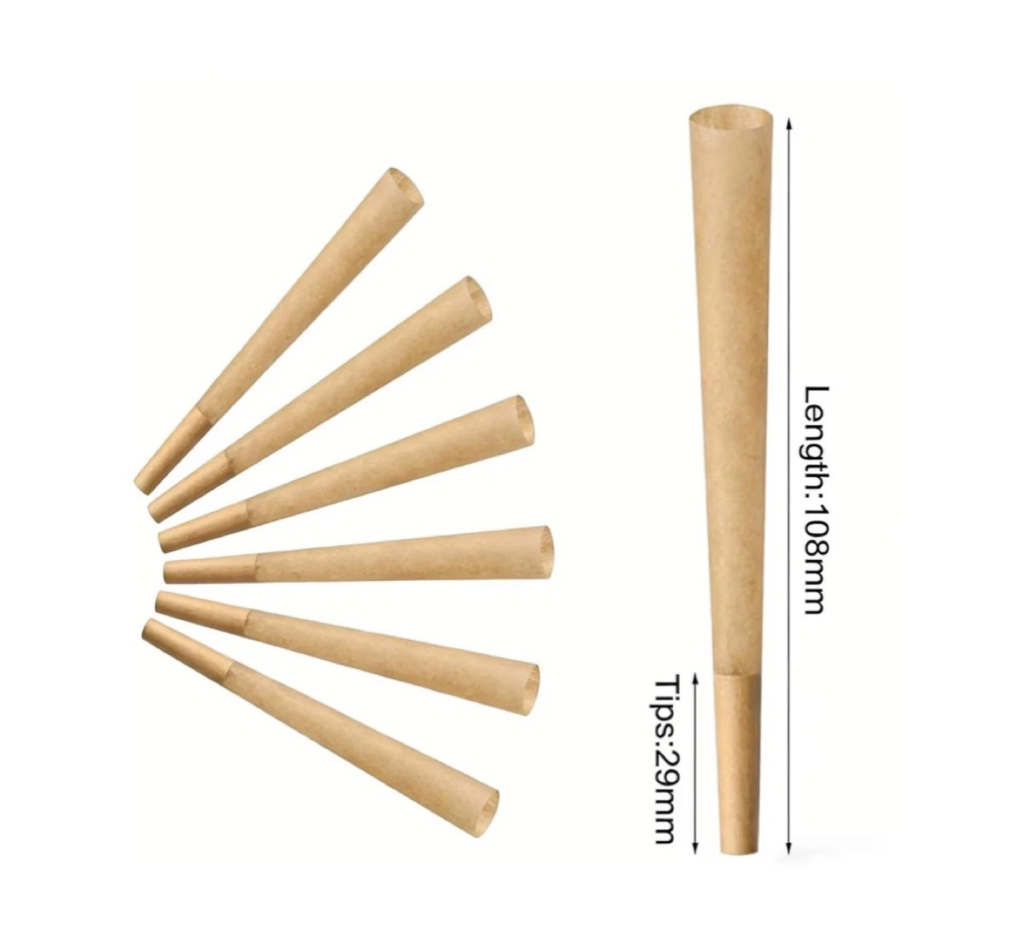 Brand new 200 PACK Cones Rolling Paper - photo 3