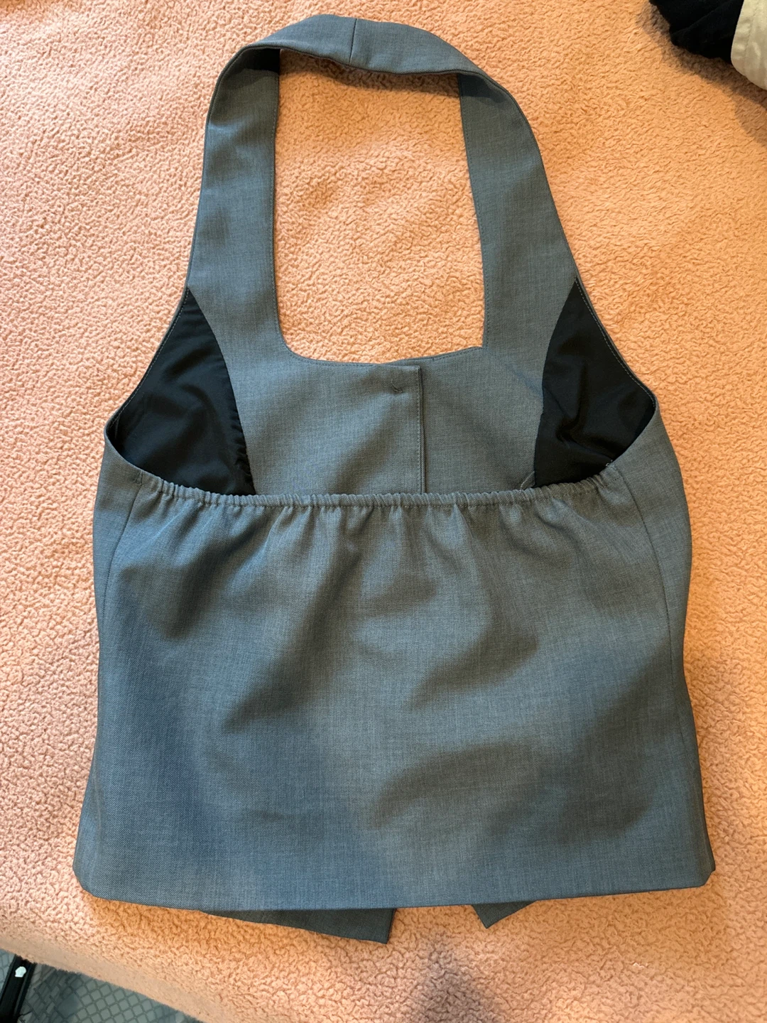 Gray Halter Vest Top - photo 2