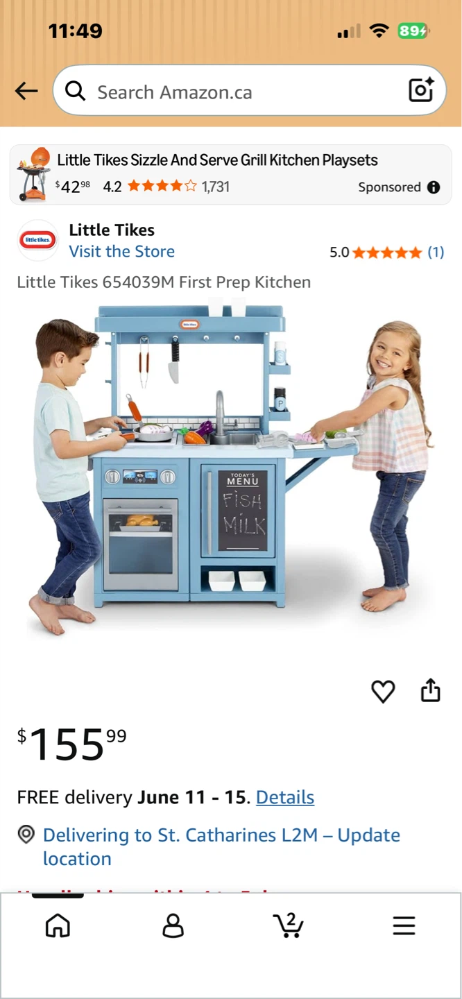 New Toy Kitchen w/ 25+ accessories! - photo 2