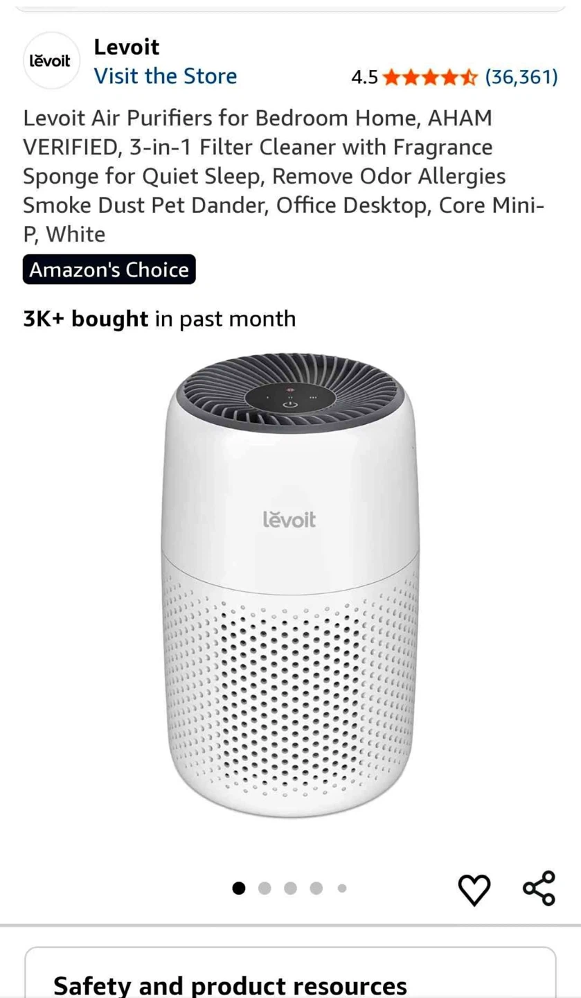 Levoit Core Mini powerful Air Purifier - photo 2
