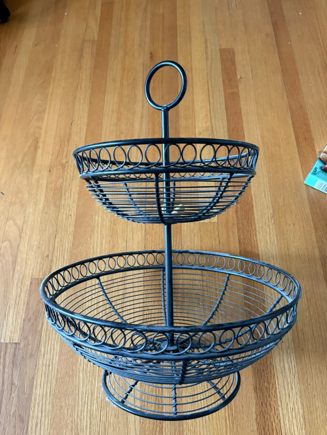 2-Tier Metal Wire Fruit Basket - photo 2